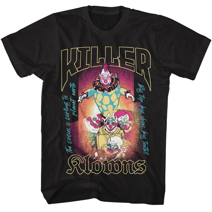 Killer Klowns From Outer Space - Killer Klowns - American Classics - Solid Black Adult Short Sleeve T-Shirt