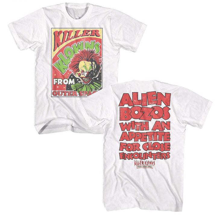 Killer Klowns From Outer Space - Circus Poster - American Classics - Solid White Adult Short Sleeve T-Shirt