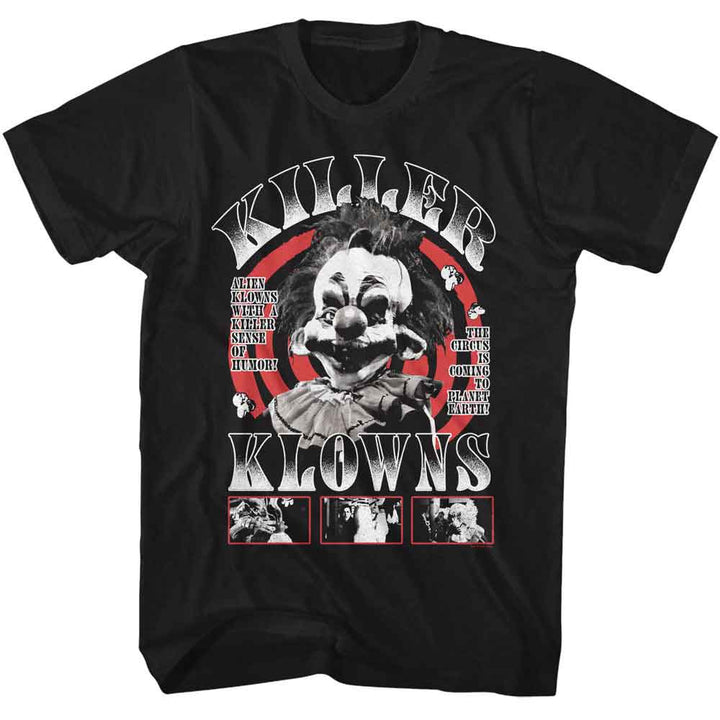 Killer Klowns From Outer Space - Spiral - American Classics - Solid Black Adult Short Sleeve T-Shirt