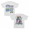 Killer Klowns - Ice Cream Pastel - Bronx Oversized Short Sleeve T-Shirt - Front & Back Print - White