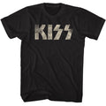 KISS - Logo - American Classics - Solid Black Adult Short Sleeve T-Shirt