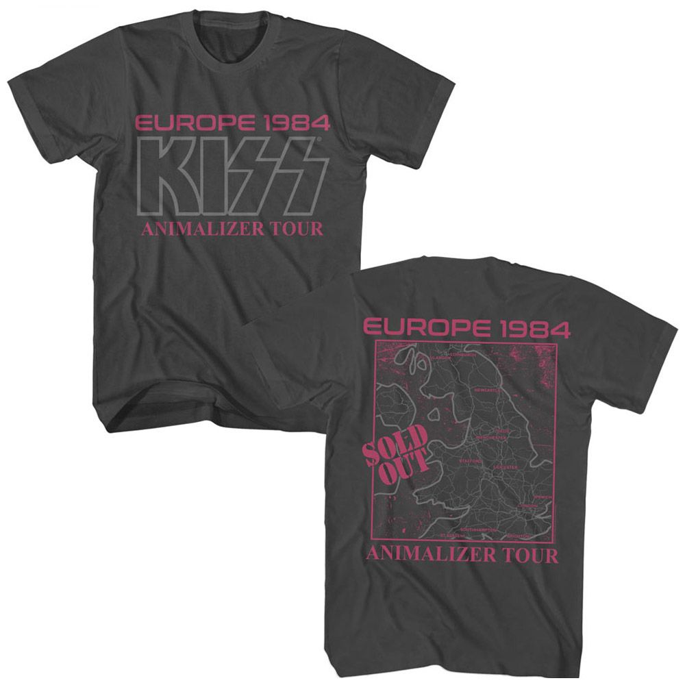 KISS - Europe 1984 - American Classics - Adult Short Sleeve T-Shirt