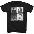 Kings Of Leon - Foggy Squares - Officially Licensed American Classics - Front Print Solid Adult Short Sleeve T-Shirt