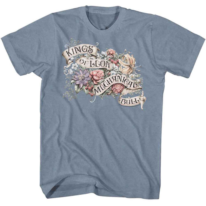 Kings Of Leon - Mechanical Bull - Officially Licensed American Classics - Front Print Heather Adult Short Sleeve T-Shirt