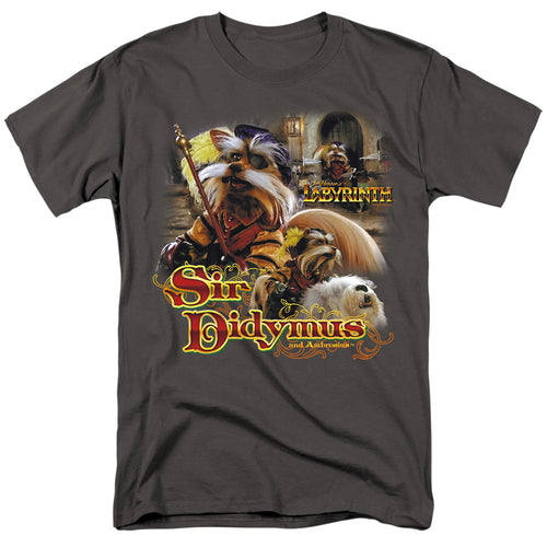 Labyrinth - Sir Didymus - Adult Unisex Short Sleeve T-Shirt - Gray