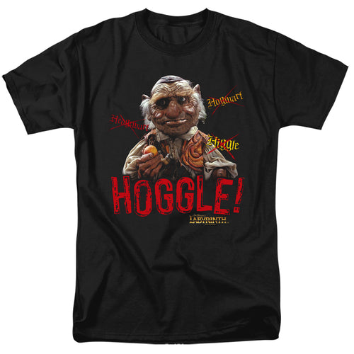 Labyrinth - Hoggle - Adult Unisex Short Sleeve T-Shirt - Black