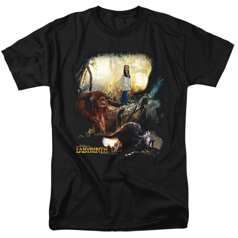 Labyrinth - Sarah & Ludo - Adult Unisex Short Sleeve T-Shirt - Black