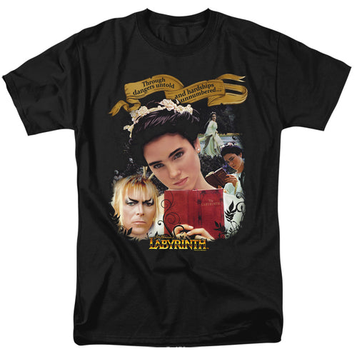 Labyrinth - Dangers Untold - Adult Unisex Short Sleeve T-Shirt - Black