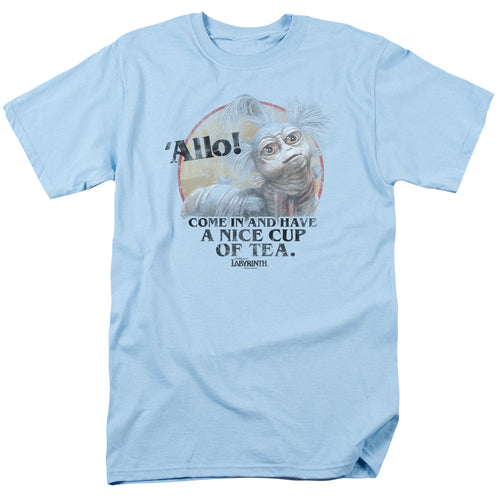 Labyrinth - Tea - Adult Unisex Short Sleeve T-Shirt - Blue