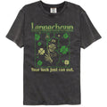 Leprechaun - Luck Just Ran Out - American Classics - Solid Gray Adult Short Sleeve Comfort Color T-Shirt