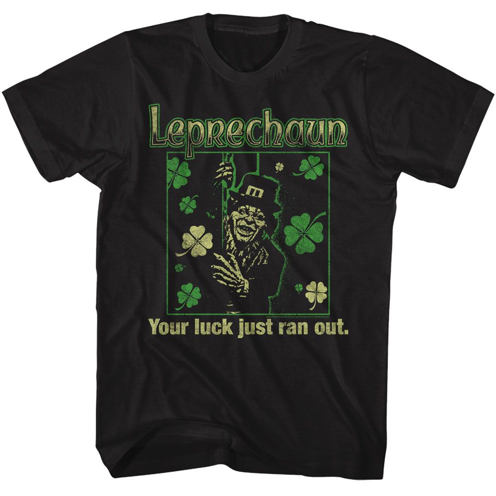 Leprechaun Luck Just Ran Out Officially Licensed Adult Short Sleeve T-Shirt