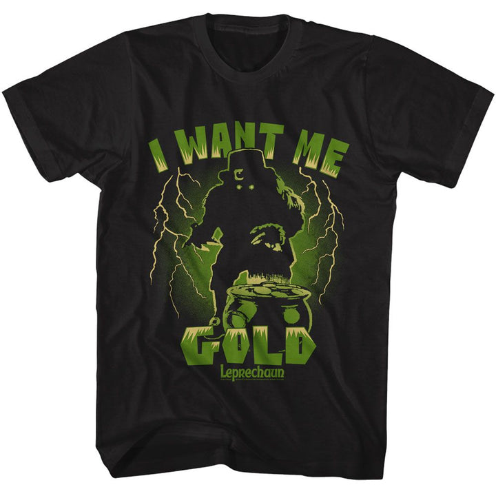 Leprechaun I Want Me Gold Officially Licensed Adult Short Sleeve T-Shirt
