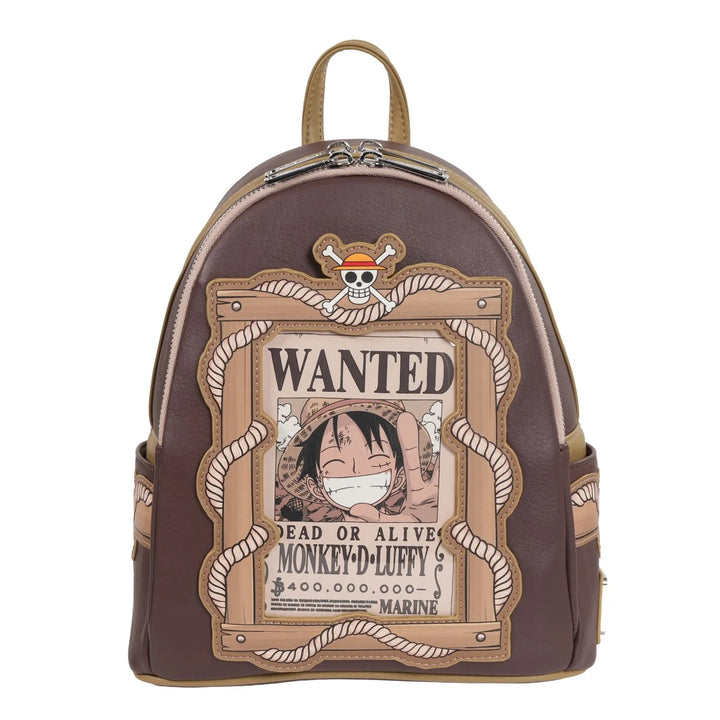 Loungefly One Piece Wanted Dead or Alive Monkey D. Luffy Mini-Backpack Entertainment Earth Exclusive