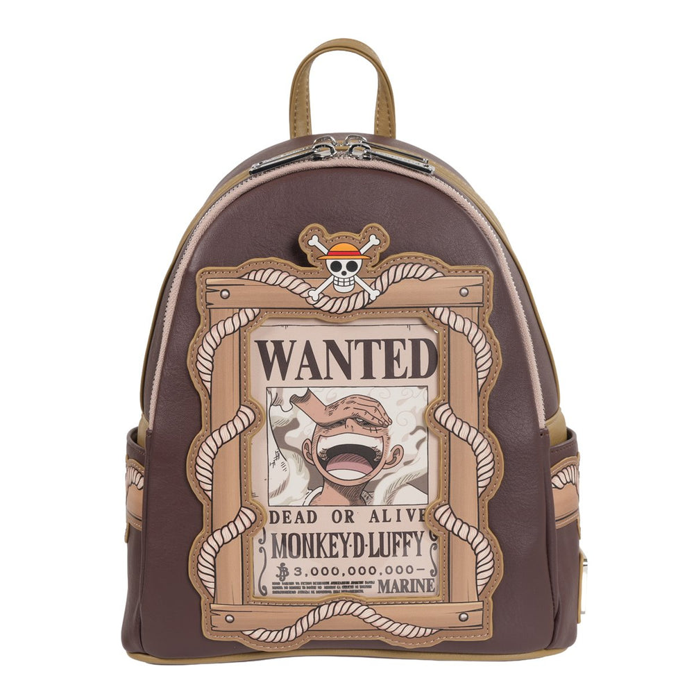 Loungefly One Piece Wanted Dead or Alive Monkey D. Luffy Mini-Backpack Entertainment Earth Exclusive