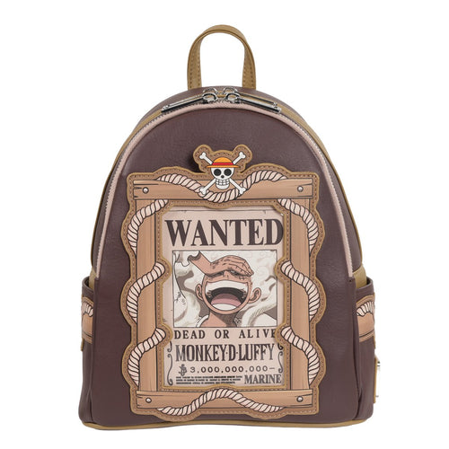 Loungefly One Piece Wanted Dead or Alive Monkey D. Luffy Mini-Backpack Entertainment Earth Exclusive