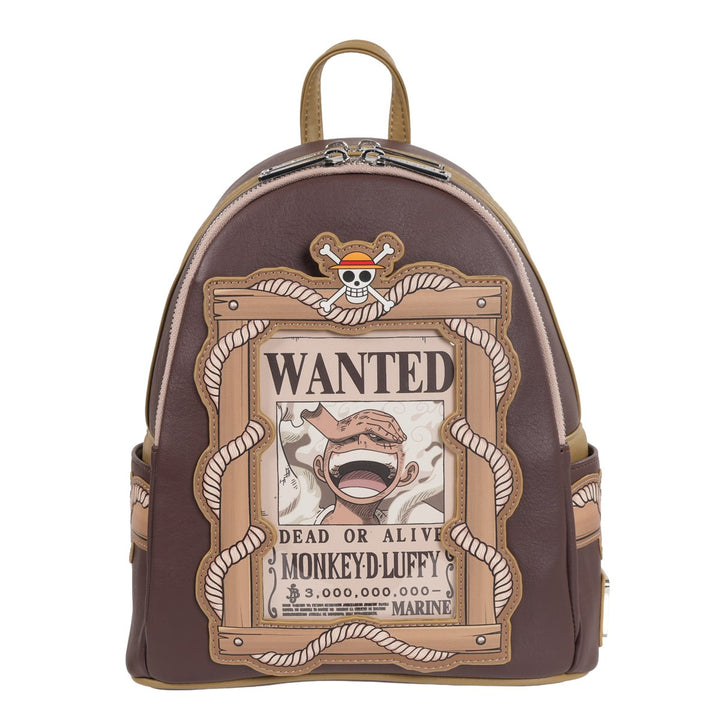 Loungefly One Piece Wanted Dead or Alive Monkey D. Luffy Mini-Backpack Entertainment Earth Exclusive