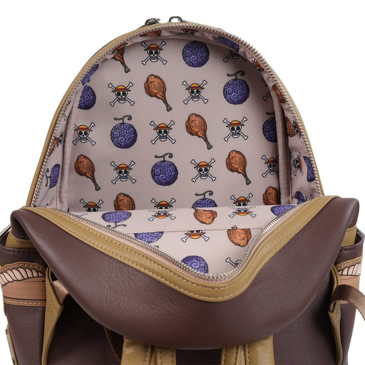 Loungefly One Piece Wanted Dead or Alive Monkey D. Luffy Mini-Backpack Entertainment Earth Exclusive