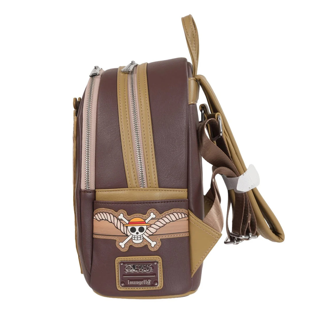 Loungefly One Piece Wanted Dead or Alive Monkey D. Luffy Mini-Backpack Entertainment Earth Exclusive