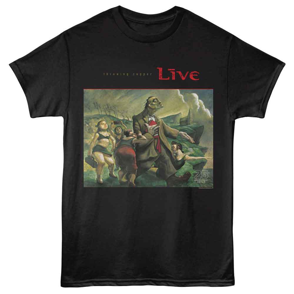 Live - Throwing Cover - Solid Adult Unisex Short Sleeve T-Shirt - Black