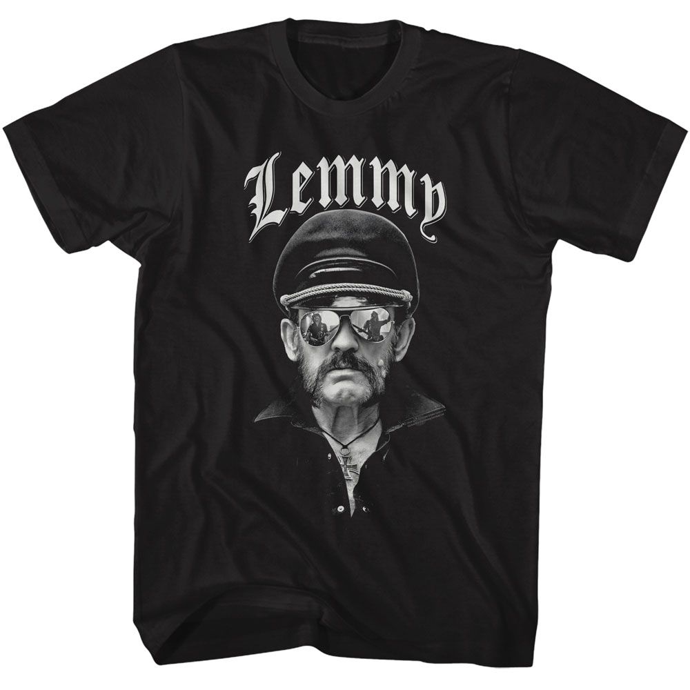 Lemmy Glasses And Cap Officially Licensed Adult Short Sleeve T-Shirt