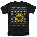 The Lord Of The Rings - Ugly Christmas Logo - Adult Unisex T-Shirt - Black