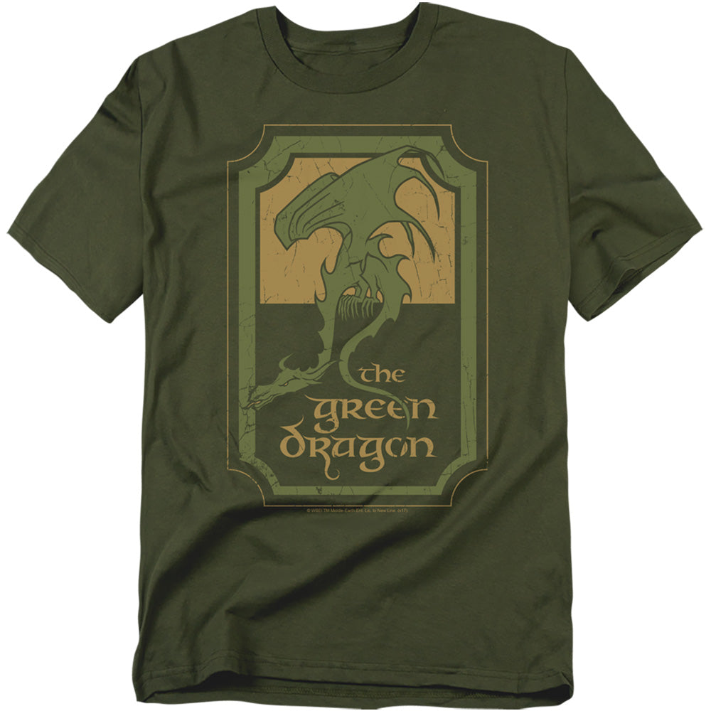 The Lord Of The Rings - Green Dragon Tavern - Adult Unisex T-Shirt - Green