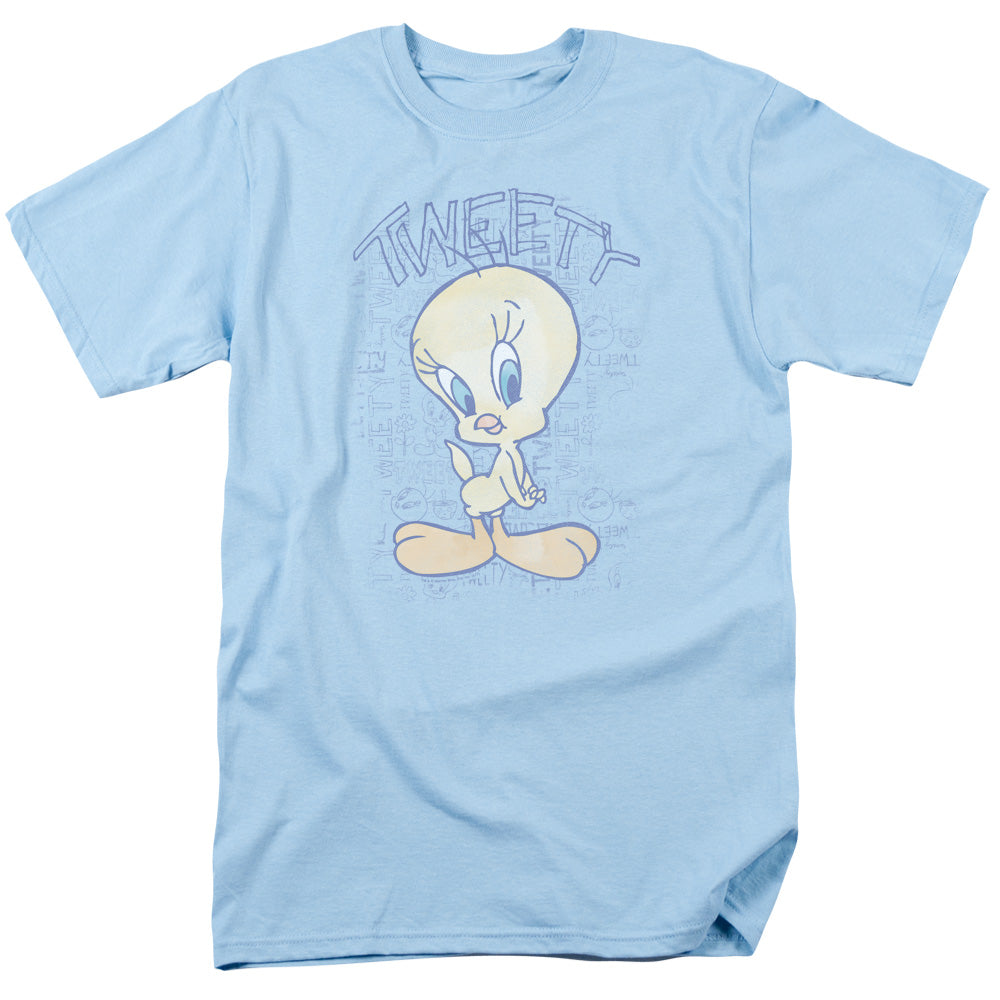 Looney Tunes - Tweety Fade - Adult Unisex Short Sleeve T-Shirt - Blue