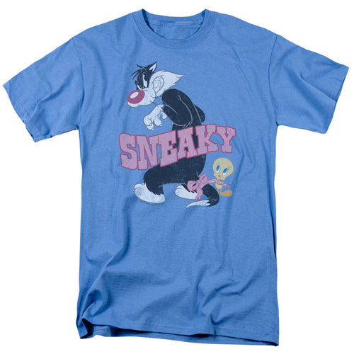 Looney Tunes - Sneaky - Adult Unisex Short Sleeve T-Shirt - Blue