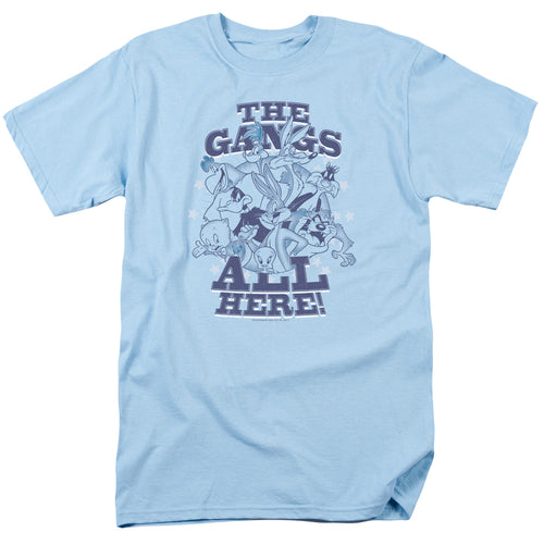 Looney Tunes - Blue Gang - Adult Unisex Short Sleeve T-Shirt - Blue