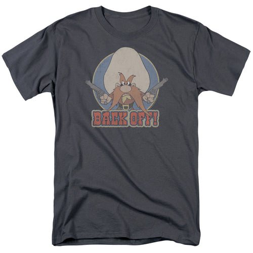 Looney Tunes - I Said Back Off - Adult Unisex Short Sleeve T-Shirt - Gray