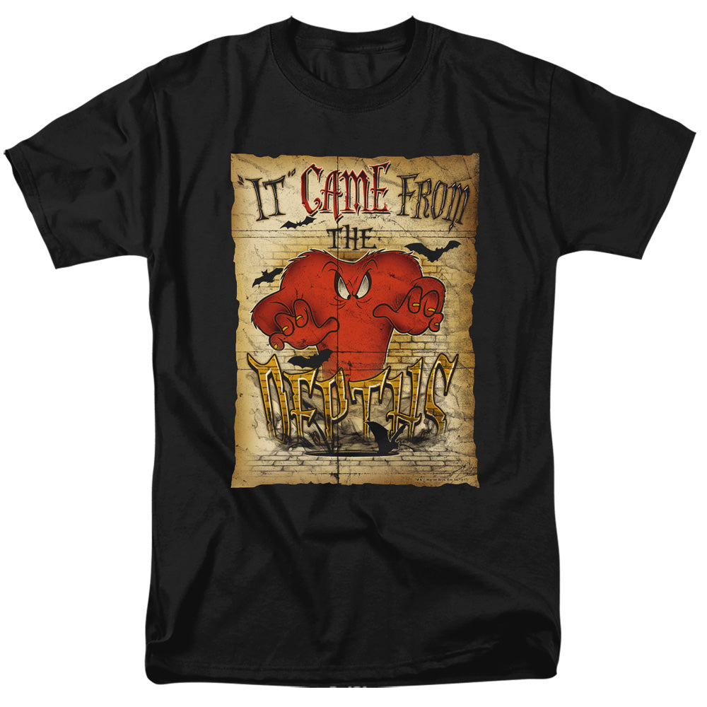 Looney Tunes - The Depths - Adult Unisex Short Sleeve T-Shirt - Black