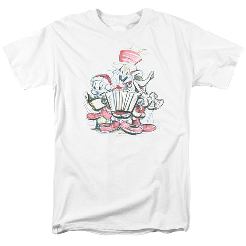 Looney Tunes - Holiday Sketch - Adult Unisex Short Sleeve T-Shirt - White