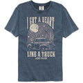 Lainey Wilson - Heart Like A Truck - American Classics - Solid Blue Adult Short Sleeve Comfort Color T-Shirt