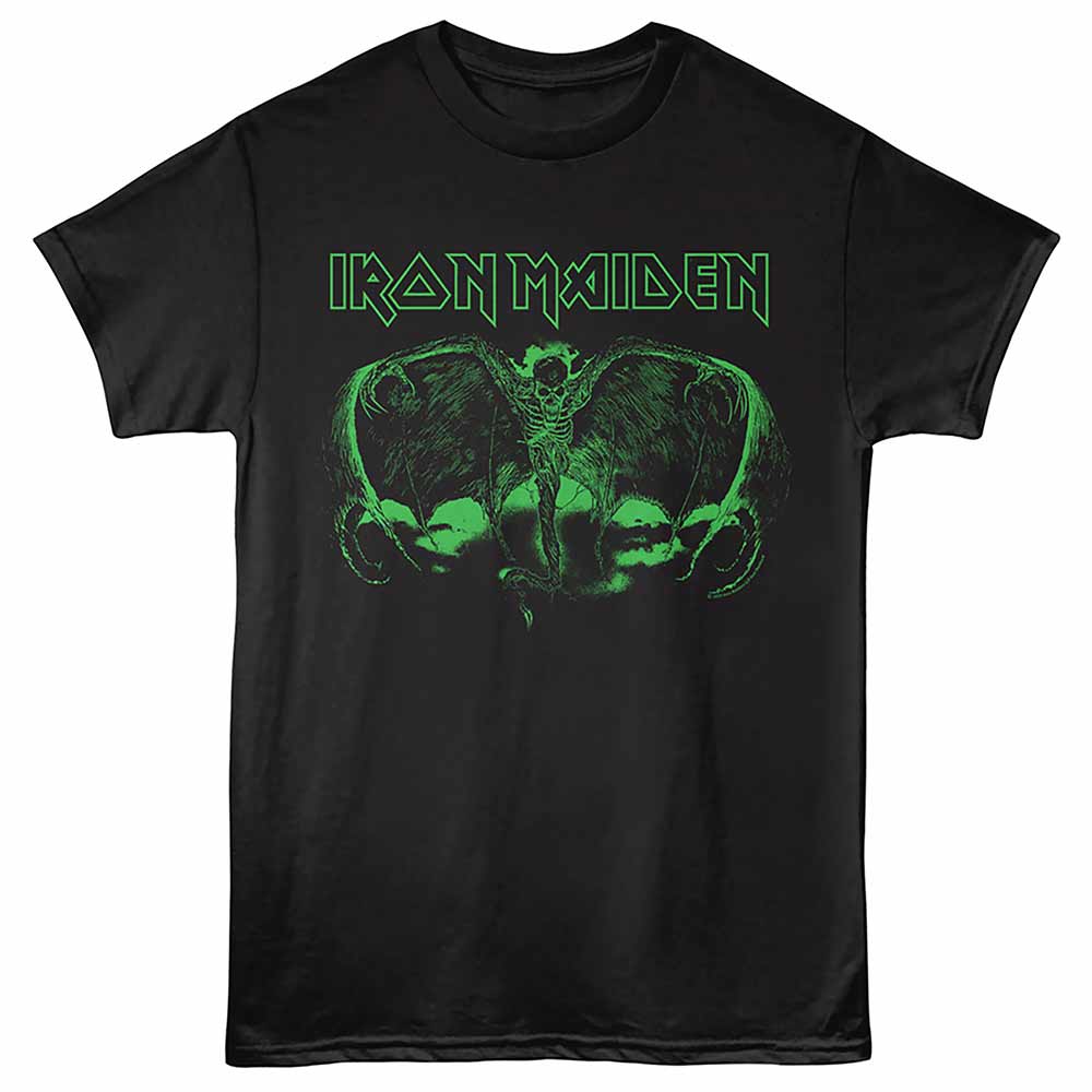 Iron Maiden - Fear Of The Dark Vampyre - Front Print Adult Short Sleeve Solid T-Shirt - Black