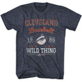 Major League - Cleveland 89 - American Classics - Heather Blue Adult Short Sleeve T-Shirt