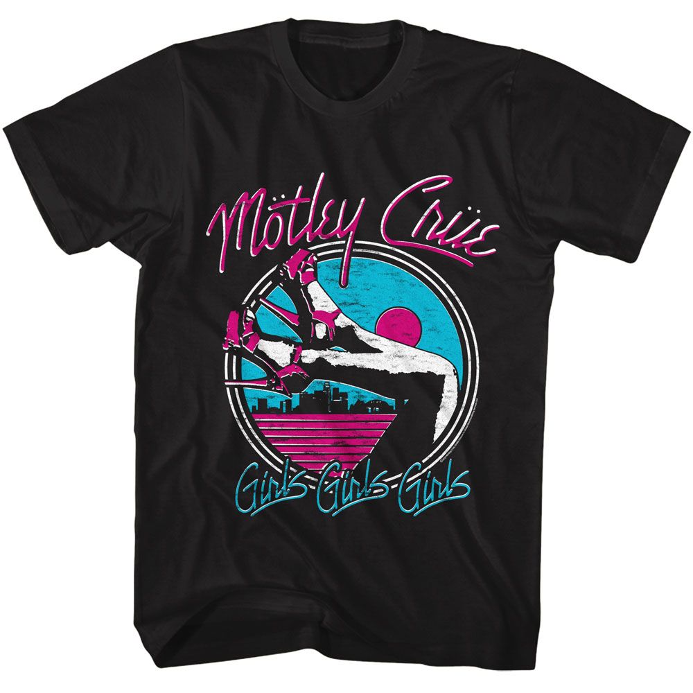 Motley Crue - Girls Legs - American Classics Adult Short Sleeve T-Shirt