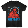 Miles Davis - Round About Midnight 57 - Front Print Adult Short Sleeve Solid T-Shirt - Black