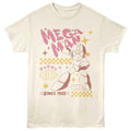 Mega Man - Bubble Letters - American Classics - Front Print Natural Adult Short Sleeve T-Shirt