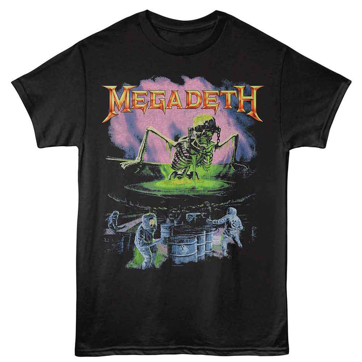 Megadeth - No More Mr Nice Guy - Black Front Print Solid Adult Unisex Short Sleeve T-Shirt