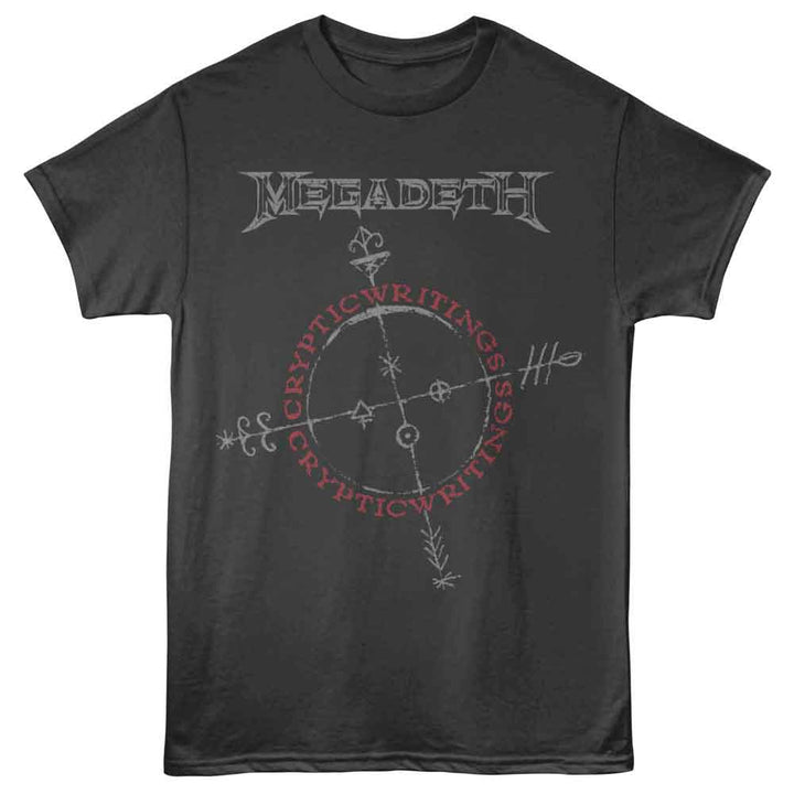 Megadeth - Cryptic Writings - Gray Front Print Solid Adult Unisex Short Sleeve T-Shirt