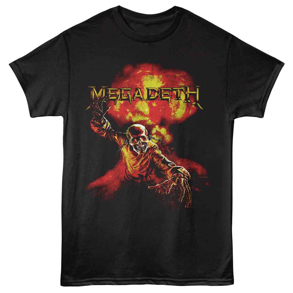Megadeth - Nuclear - Black Front Print Solid Adult Unisex Short Sleeve T-Shirt