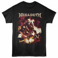 Megadeth - Guitar Smash - Front Print Adult Short Sleeve Solid T-Shirt - Black