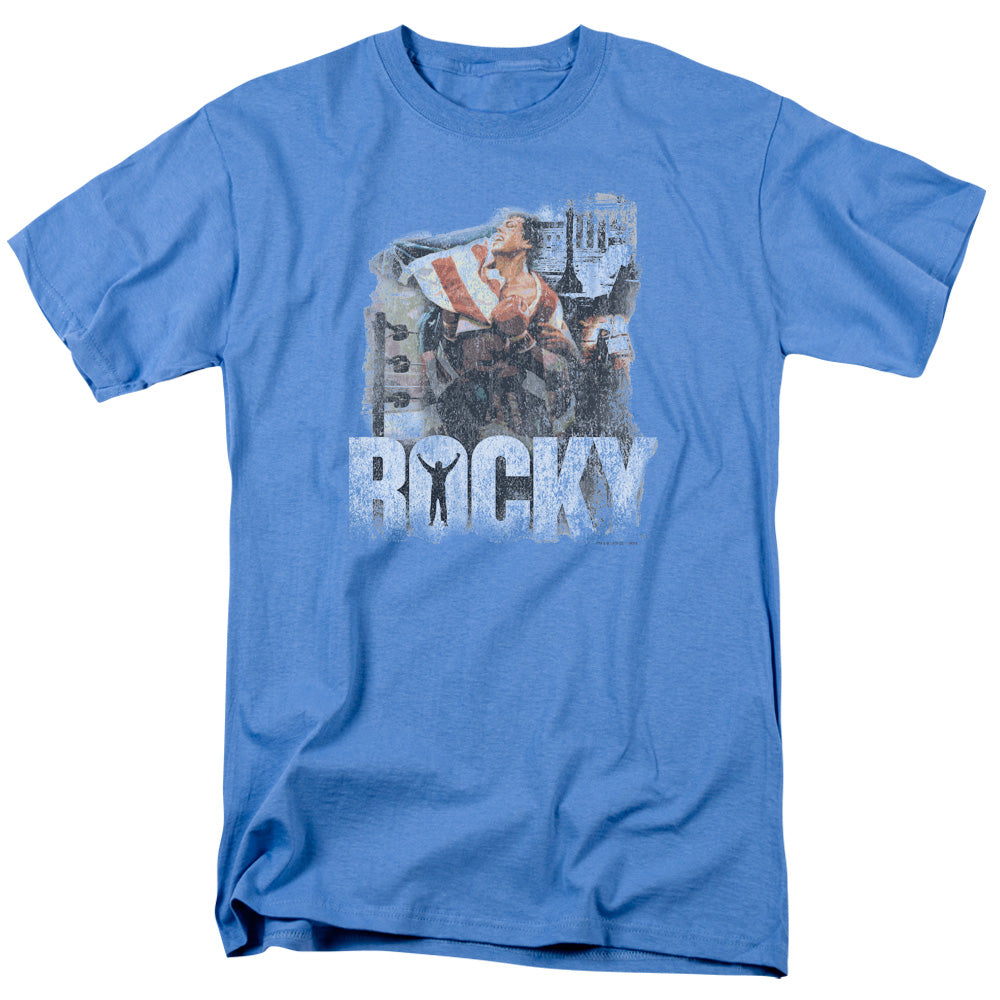 Rocky - The Champion - Adult Unisex Short Sleeve T-Shirt - Blue