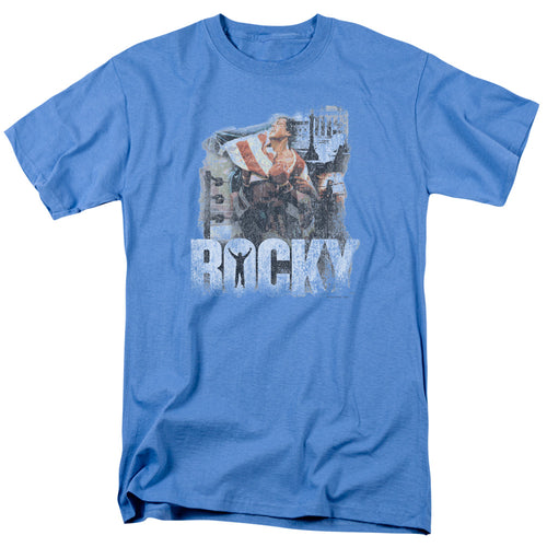 Rocky - The Champion - Adult Unisex Short Sleeve T-Shirt - Blue