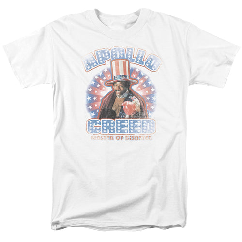 Rocky - Apollo Creed - Adult Unisex Short Sleeve T-Shirt - White