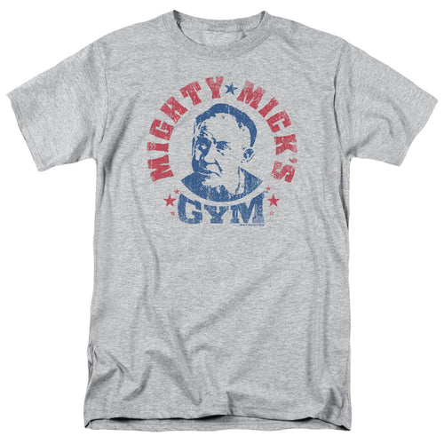 Rocky - Mighty Micks Gym - Adult Unisex Short Sleeve T-Shirt - Gray