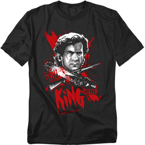 Army Of Darkness - Hail To The King - Adult Unisex Short Sleeve T-Shirt - Black