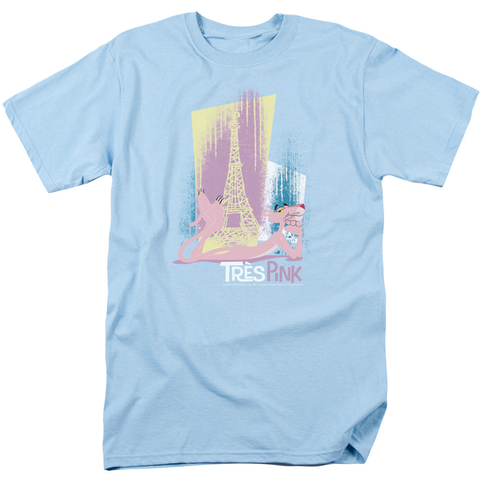 Pink Panther - Tres Pink - Adult Unisex Short Sleeve T-Shirt - Blue