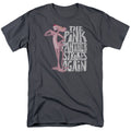 Pink Panther - Strikes Again - Adult Unisex Short Sleeve T-Shirt - Gray