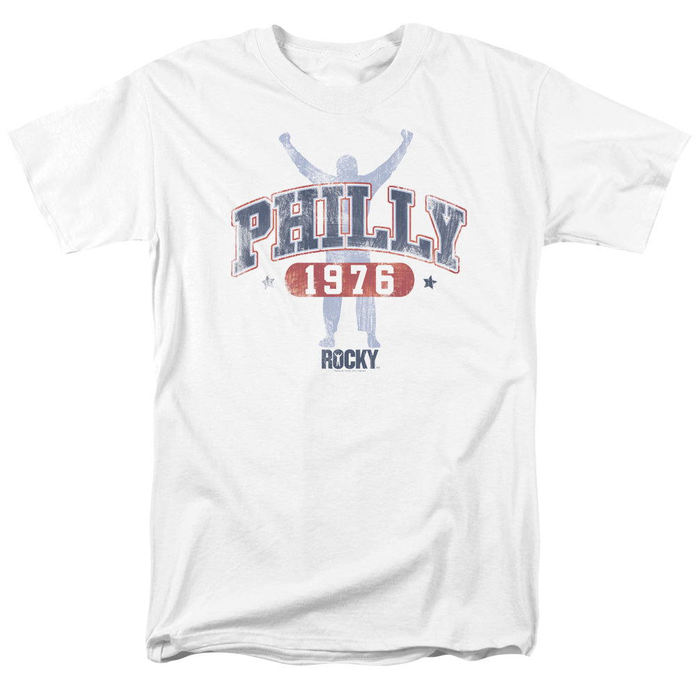 Rocky - Philly 1976 - Adult Unisex Short Sleeve T-Shirt - White